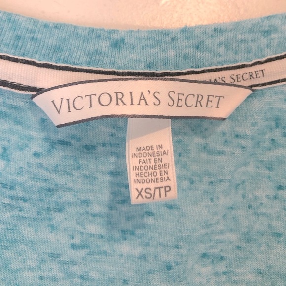 Victoria’s Secret turquoise comfy sleep tee😴 - Picture 3 of 5